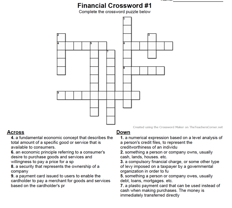 additional fee for a service crossword