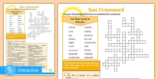 sun crossword